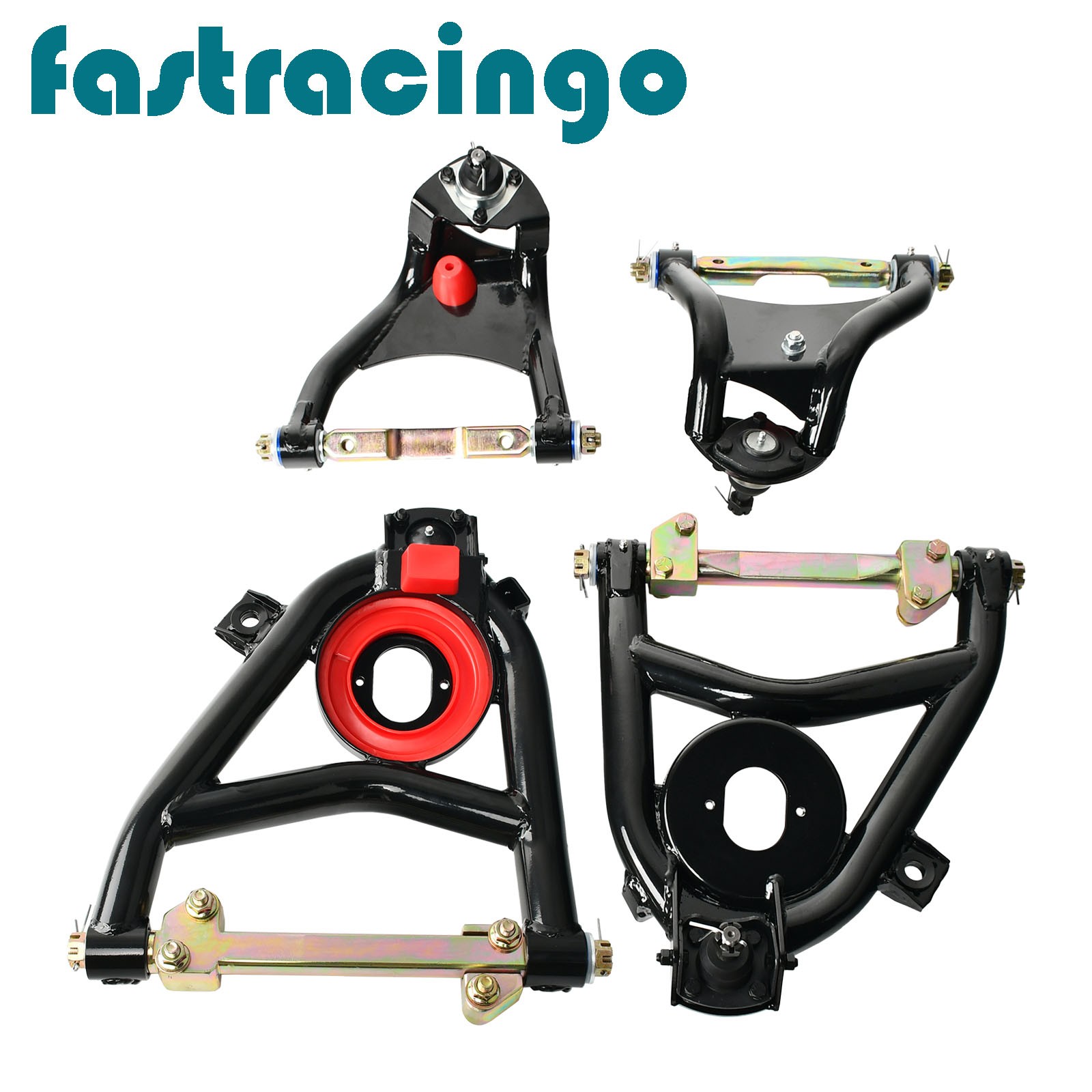For 1955-1957 Chevy Belair 210 150 Upper & Lower Tubular Control Arm A-Arms Kit