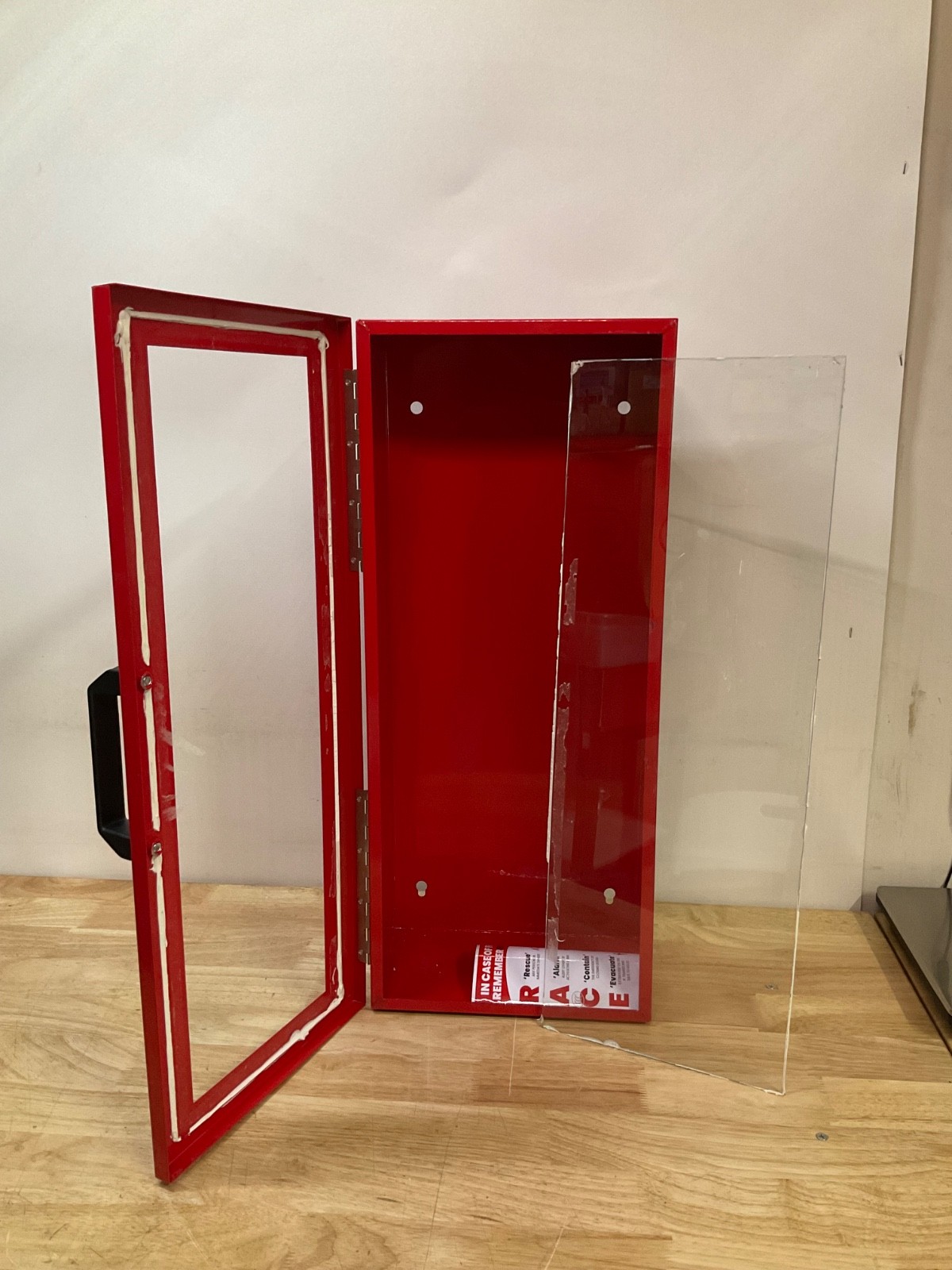 fire extinguisher cabinet 25x11x7 - 12lb