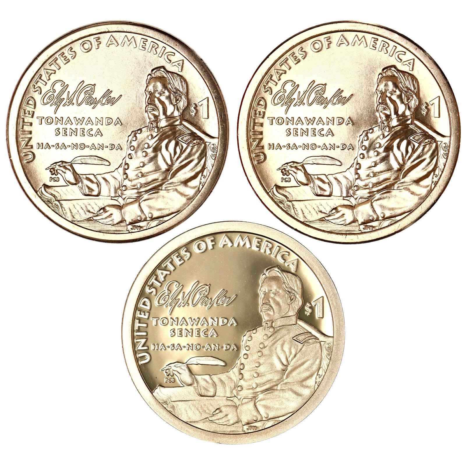 2022 P D S Native American Sacagawea Dollars BU & Gem Proof 3 Coin Set