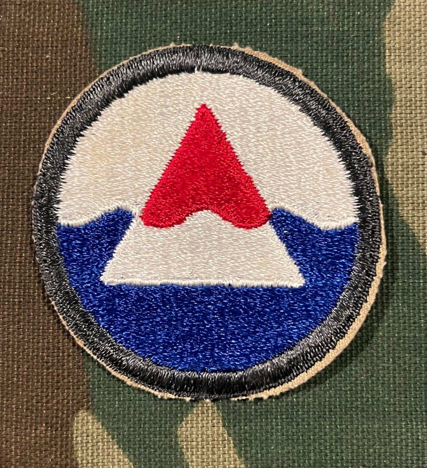 WWII US ARMY ICELAND BASE COMMAND INDIGO TASK FORCE; FULL COLOR PATCH