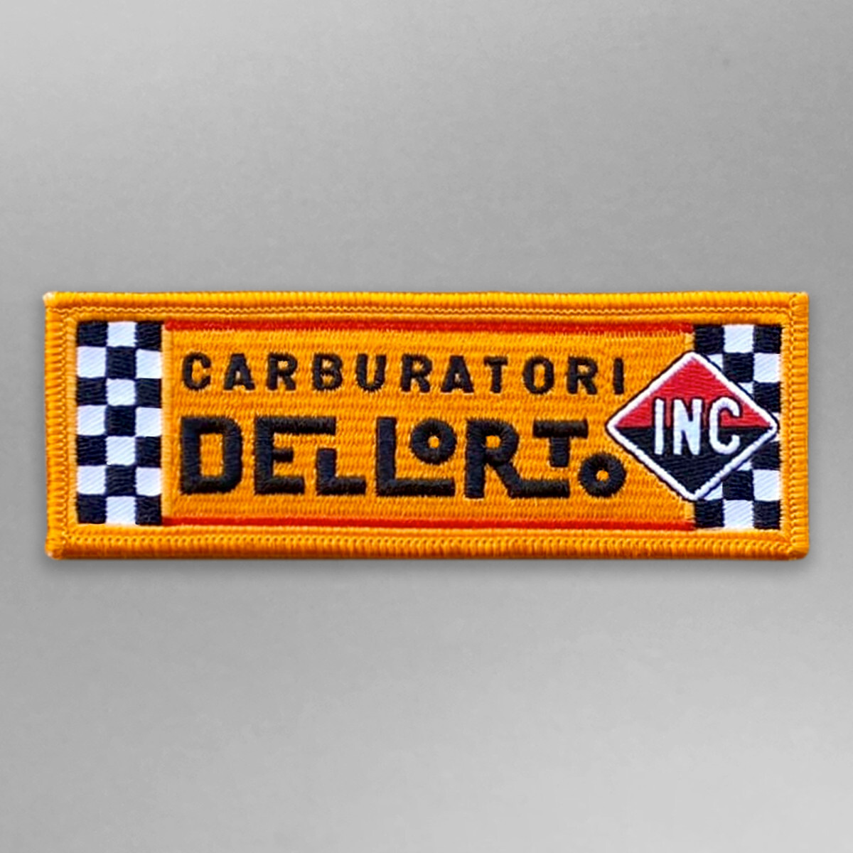 Rare Dellorto Italian Carburetor Patch Iron-On or Sew-On Fully Embroidered Patch
