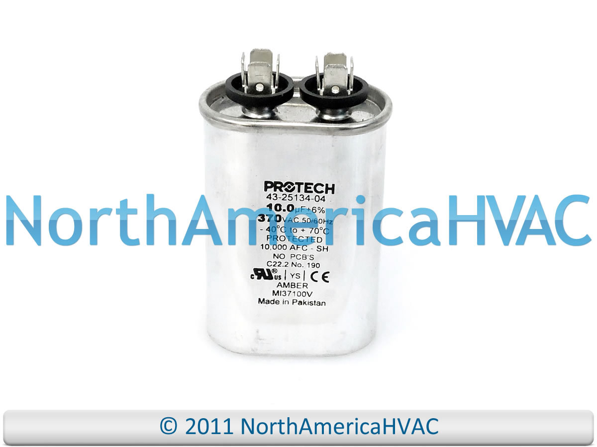 OEM Rheem Ruud Protech Capacitor 10 uf 370 Volt Fits 43-100497-09 56-23001-19