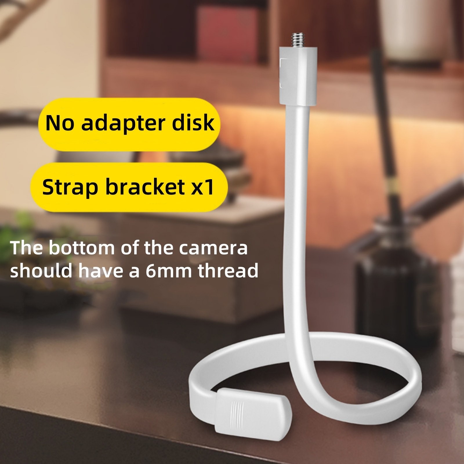 1 PC 1/4'' Flexible Twist Mount Base Bracket Accessories For Security Camera