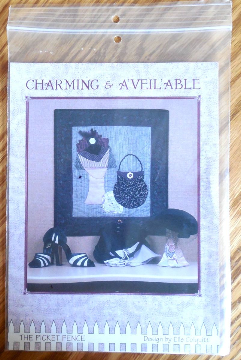 NEW  The Picket Fence Wall Quilt Pattern "Charming & A'Veil'Able"  sz 19.5x21.5