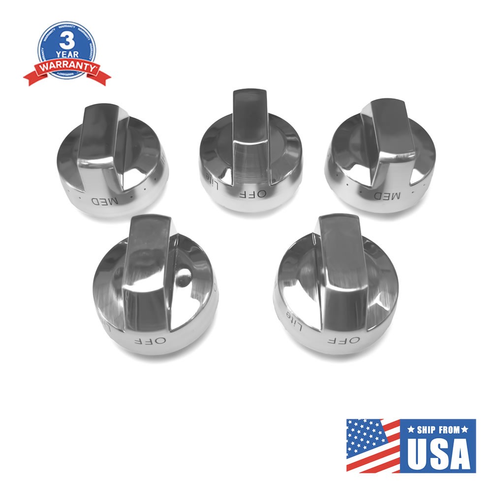 DG94-00945A Burner Control Knob For NX58H9500WS/AA-00/01/02 Samsung Stove (5PCS)