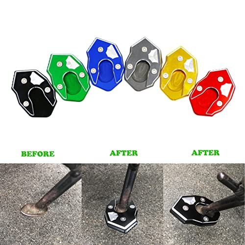 Motorcycle Kickstand Extender Foot Side Stand Extension Pad Support Plate For
