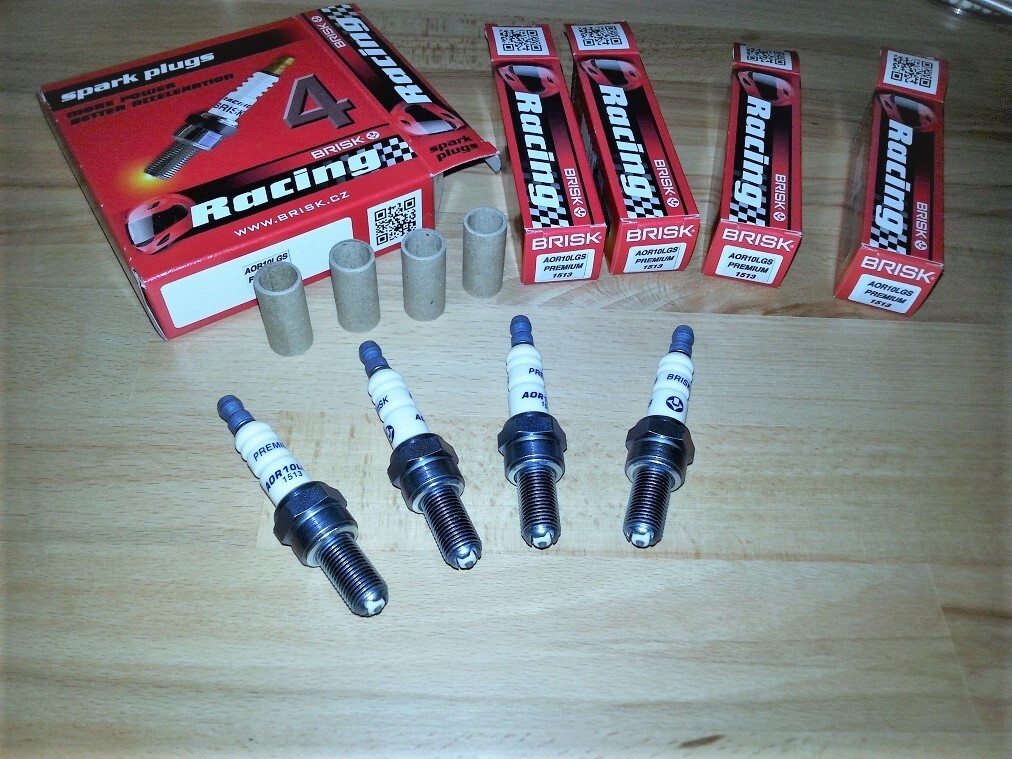 4x BRISK AOR10LGS Multipoint Spark Plugs fit: Honda VFR800 A/X/Vtec - 2002-2020