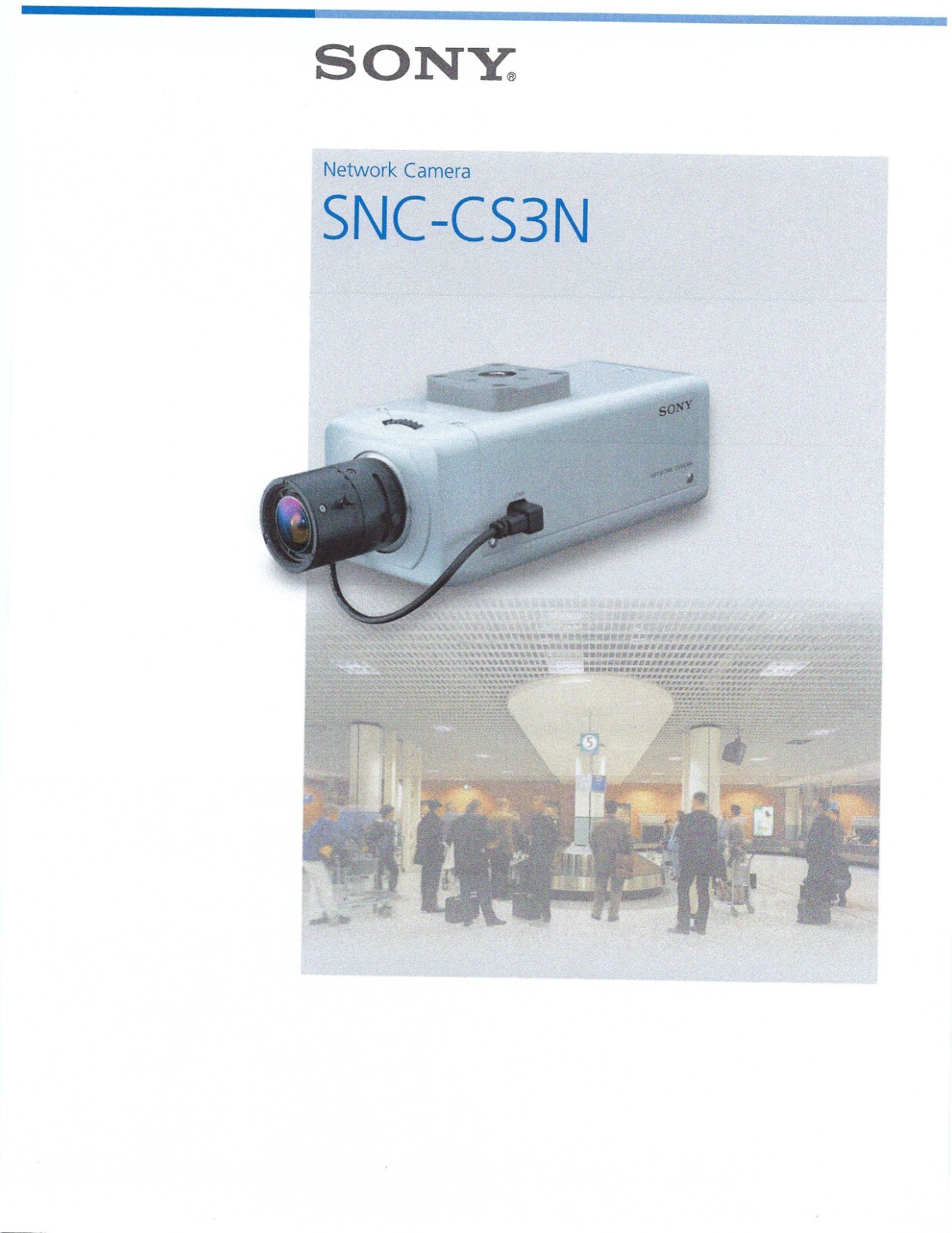 Sony SNC-CS3N 1/3-inch Day/Night Fixed Network Camera