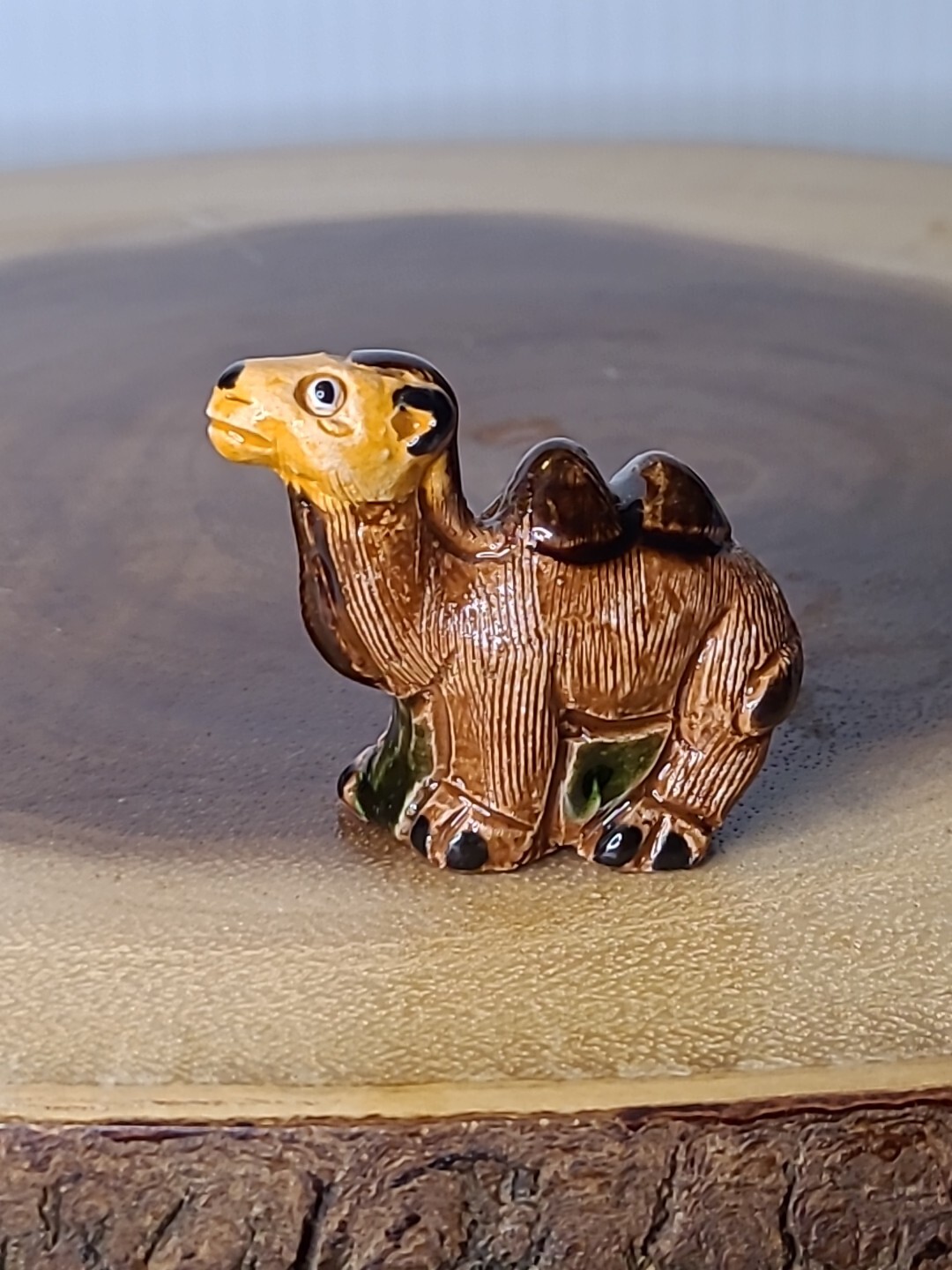Peruvian Folk Art Miniatures - Clay Camel can Minga by Mery, 1"  M101