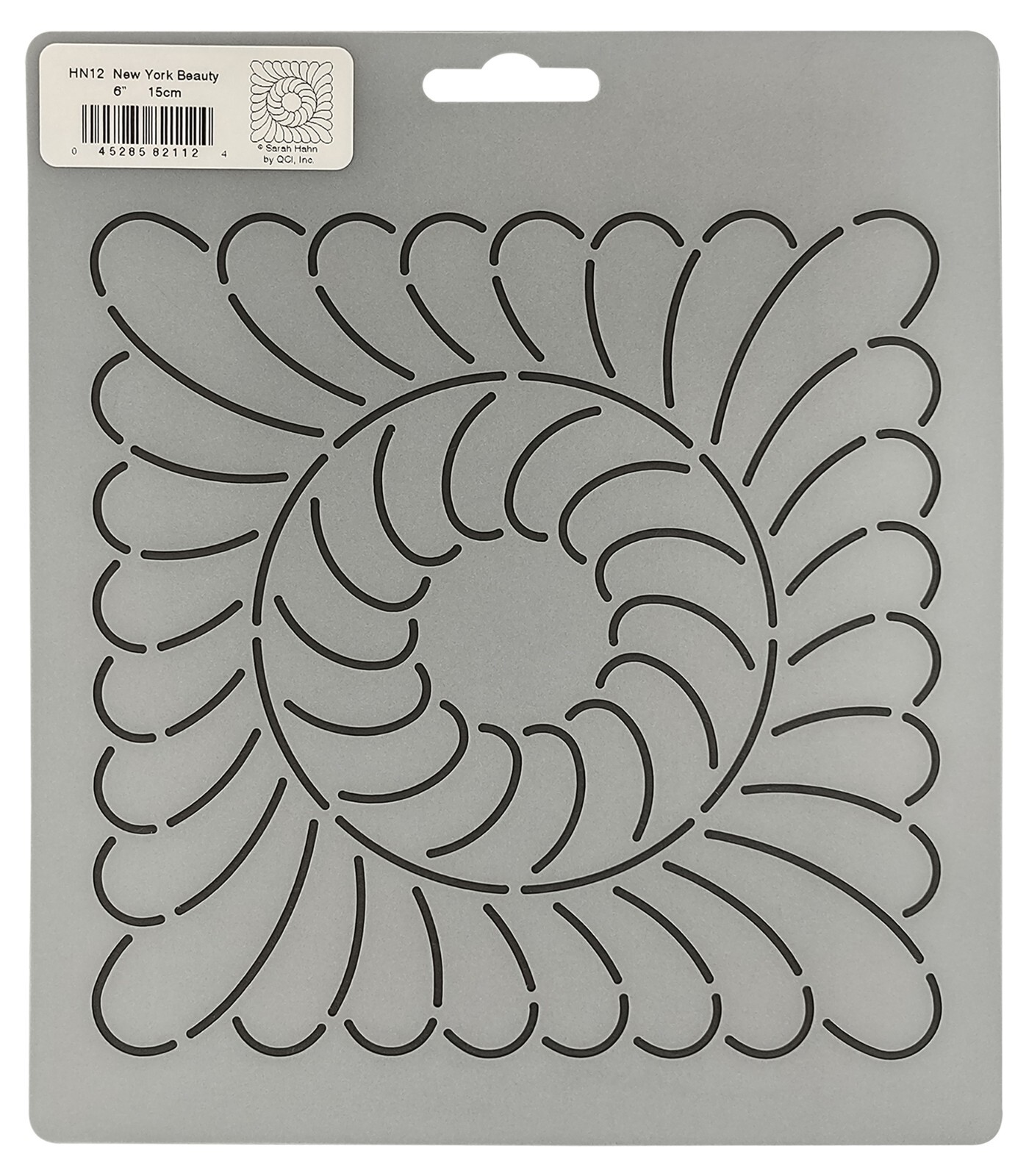 Quilting Stencil Feather Block 6" Quilt Pattern Square Motif Quilters Template