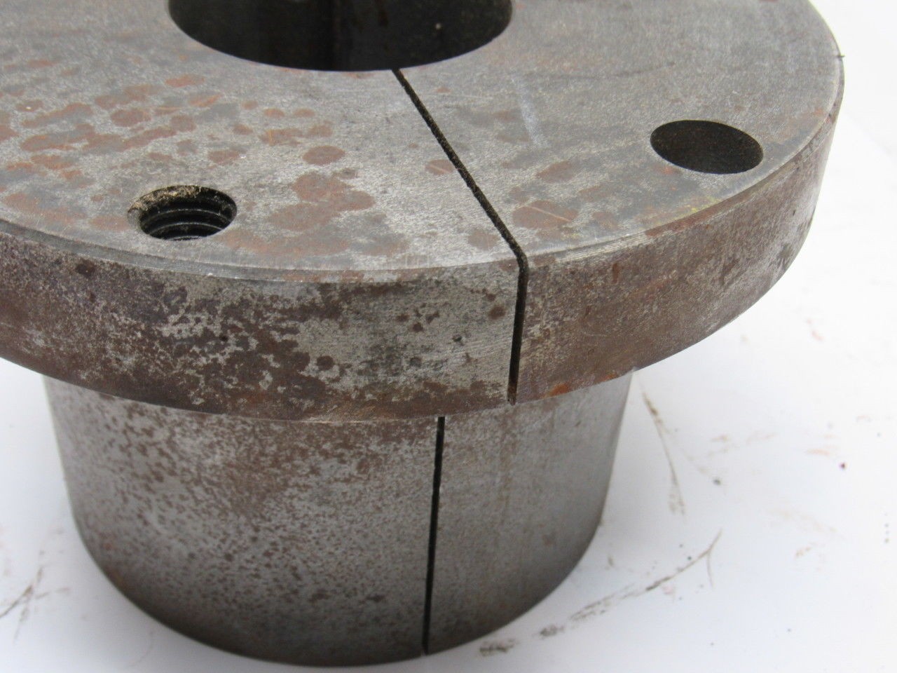 2.5" Finished Bore Steel Split Taper Bushing 7-1/4" OD 4.5" Wide