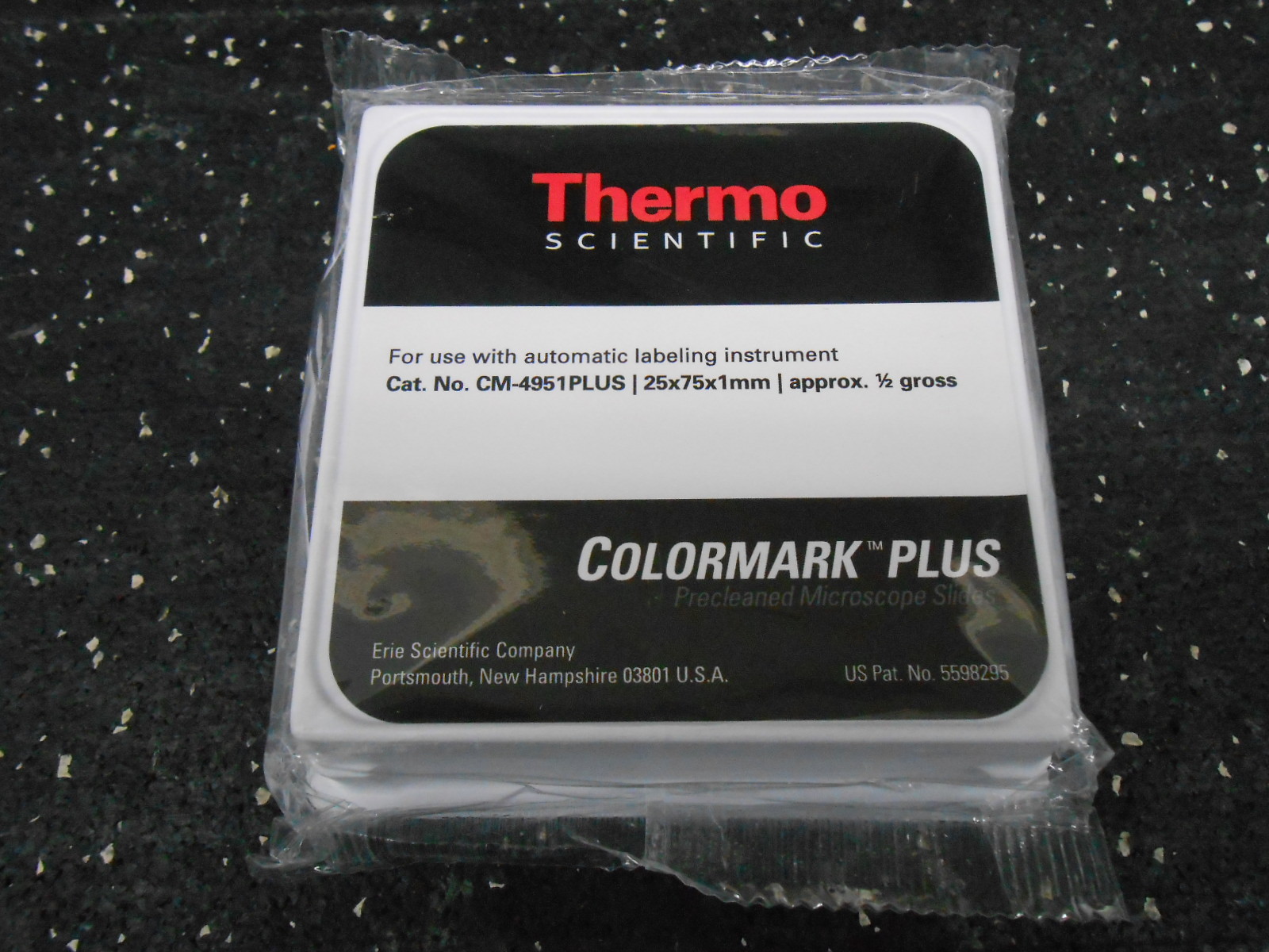 ½ GROSS THERMO SCIENTIFIC COLORMARK CM-4951WPLUS PRECLEANED MICROSCOPE SLIDES