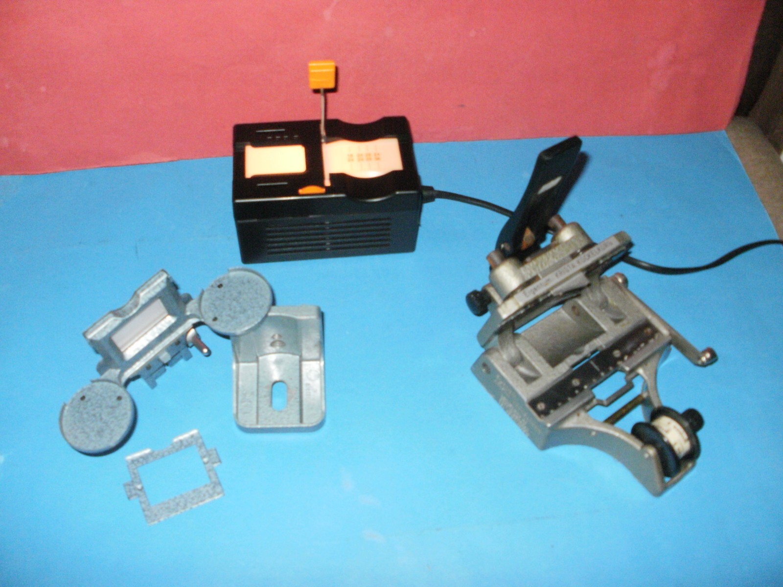 Lot of three different devices for viewing and processing slides from Germany