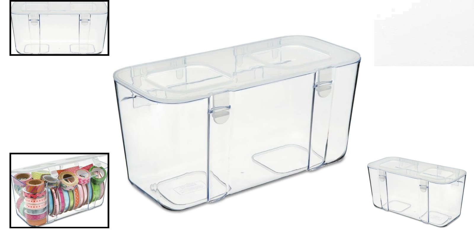 Modern Medium Clear Caddy Organizer - Portable with Water-Resistant Features