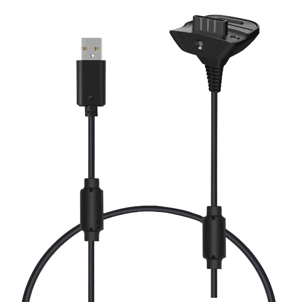 Charging Cable for Xbox 360 Wireless Game Controllers 70.866 inches, Black