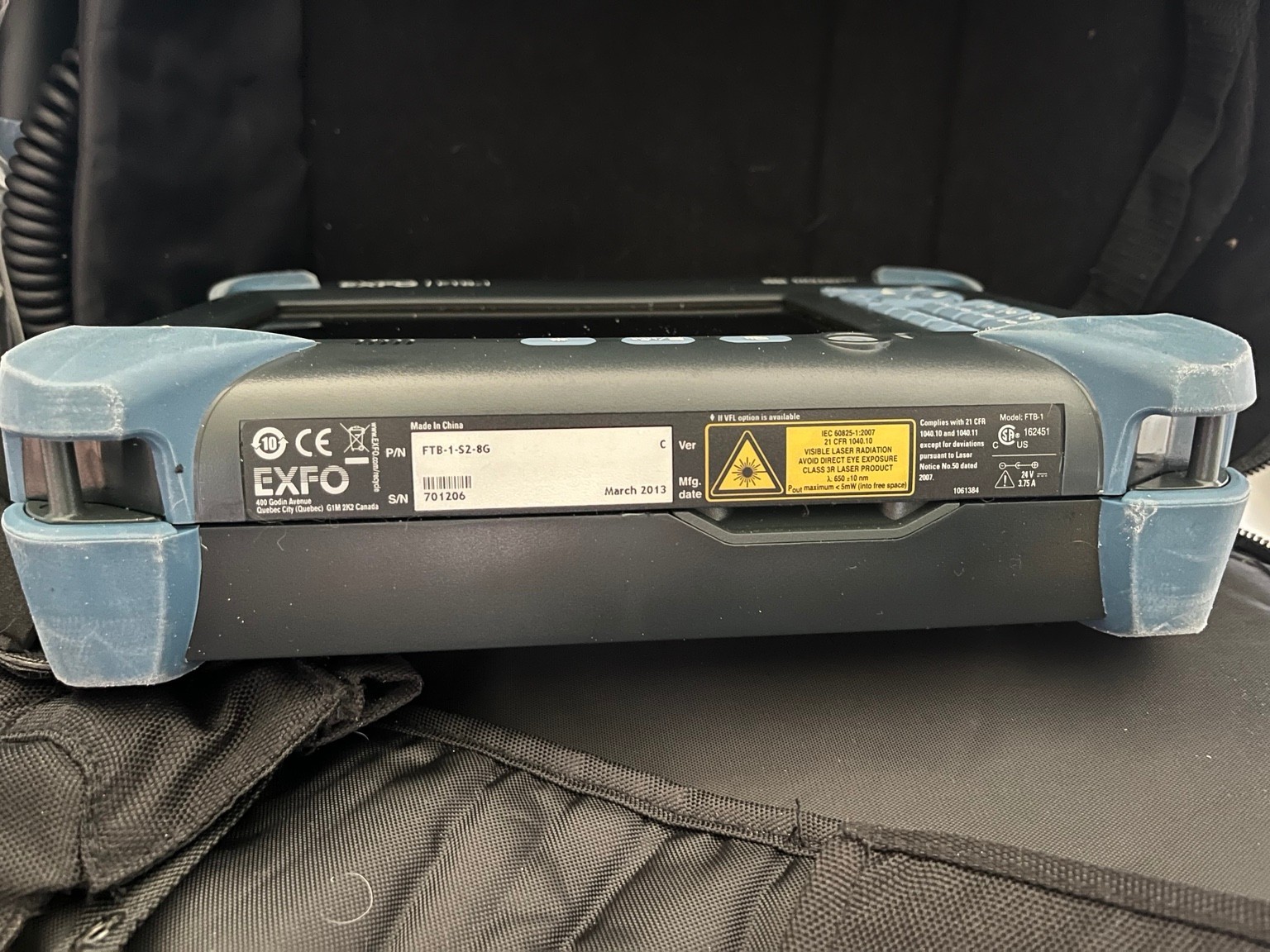 EXFO FTB-1 OTDR Platform w/ FTB-720-12CD-23B-EI-EA Module Boots to XP