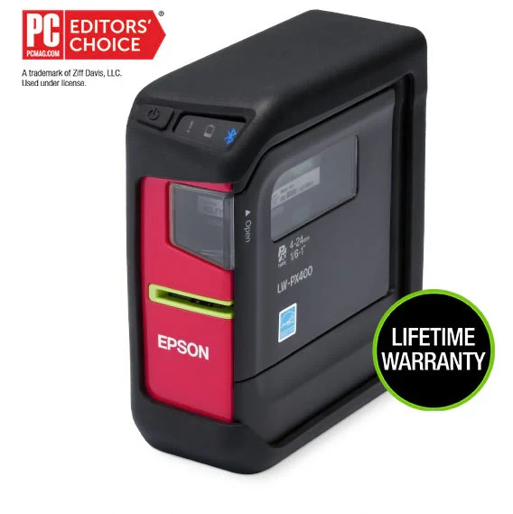 Epson LW-PX400 Industrial Label Maker Bundle Kit (Portable Wireless Printer)