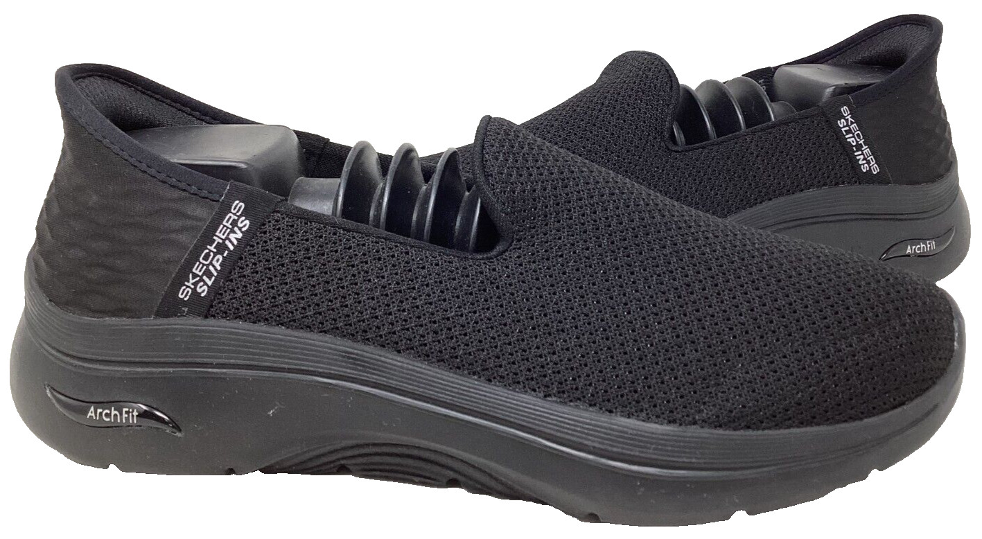 Skechers Women's Slip-Ins Go Walk Arch Fit Delara Walking Shoes Blk Size:7 87U