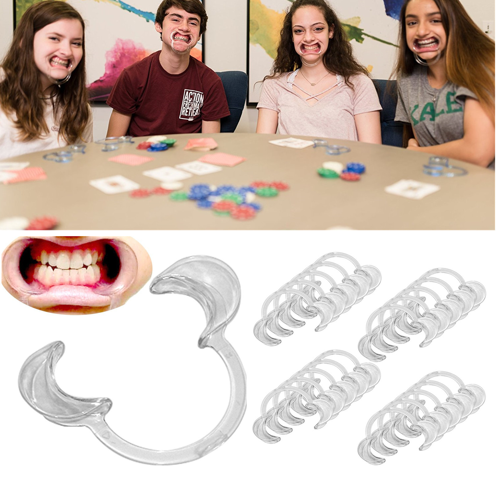 20pc Adult Large Dental Watch Mouth Opener Cheek Intraoral Retractors C-Shape