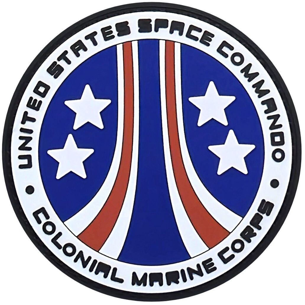 Colonial Marine Corps United States Space PVC Patch | 2PC HOOK BACKING 3"x3"