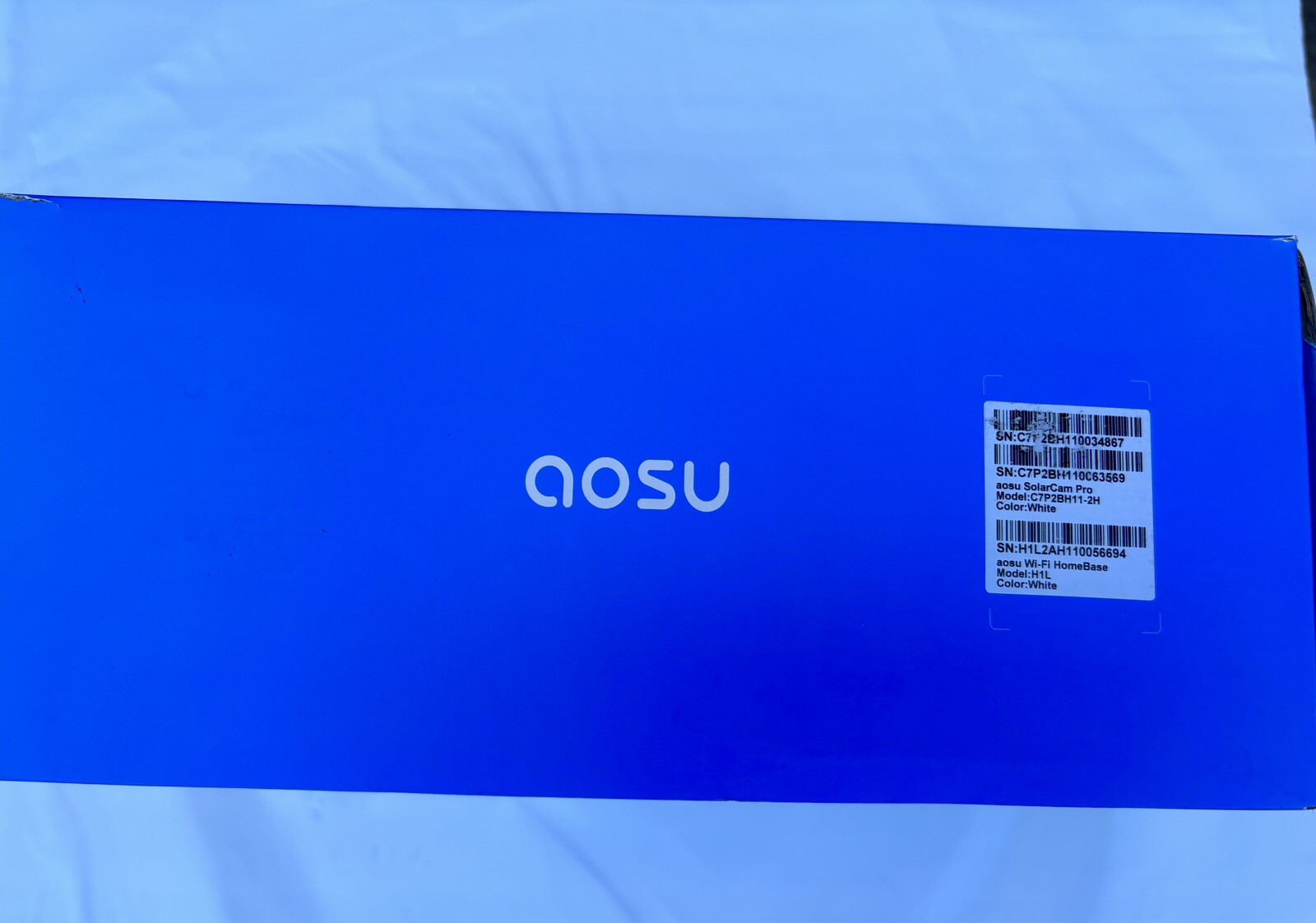 AOSU Solar Camera Security Outdoor - 2K Security Cameras Wireless. 2 cameras
