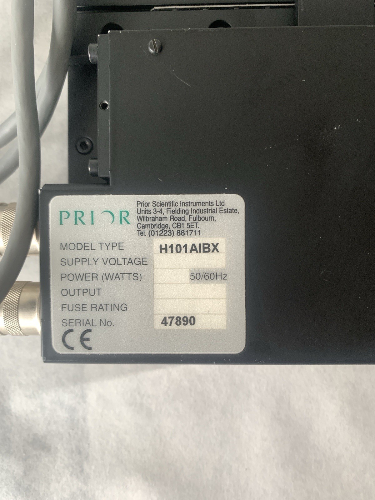 Prior Scientific H101AIBX Motorized XY Stage for Olympus Upright BX Microscopes