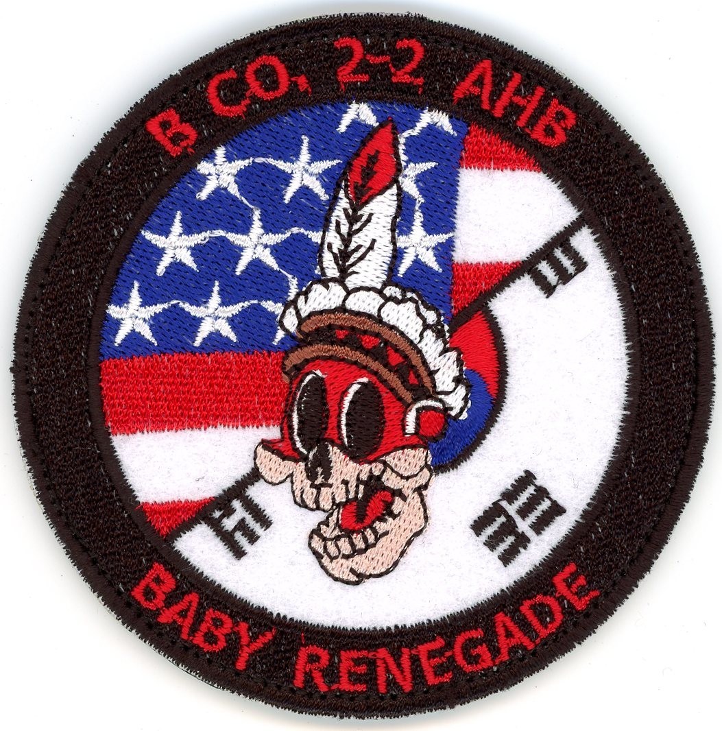 Aviation Patch:  B Company 2nd Battalion 2nd Aviation “Baby Renegade”
