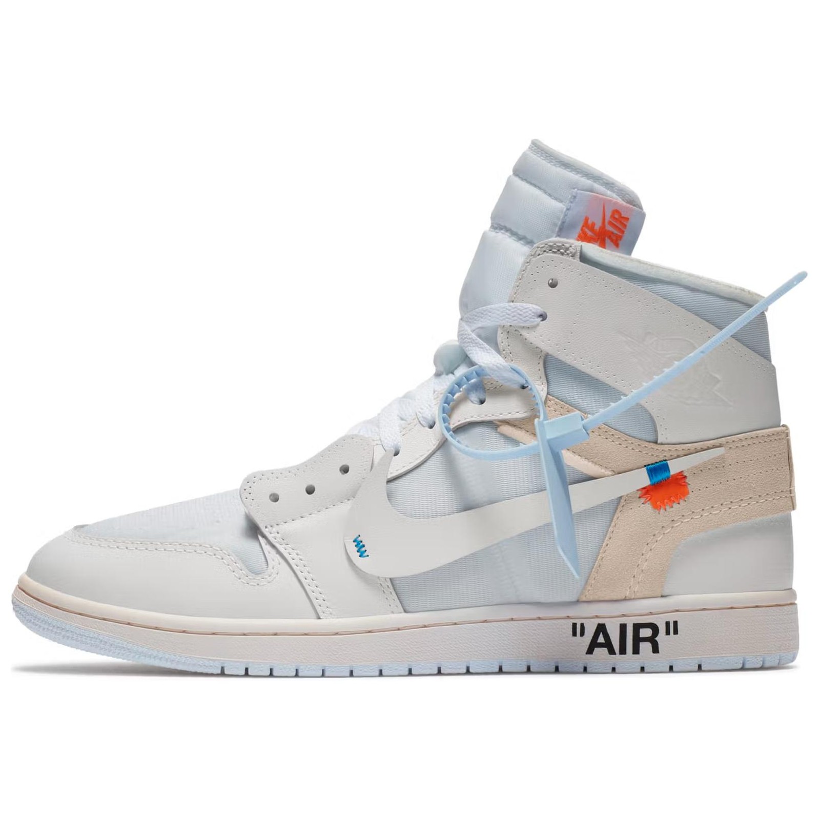 Off-White x Air Jordan 1 Retro High OG 'Alaska' AA3834-100 Men's Size