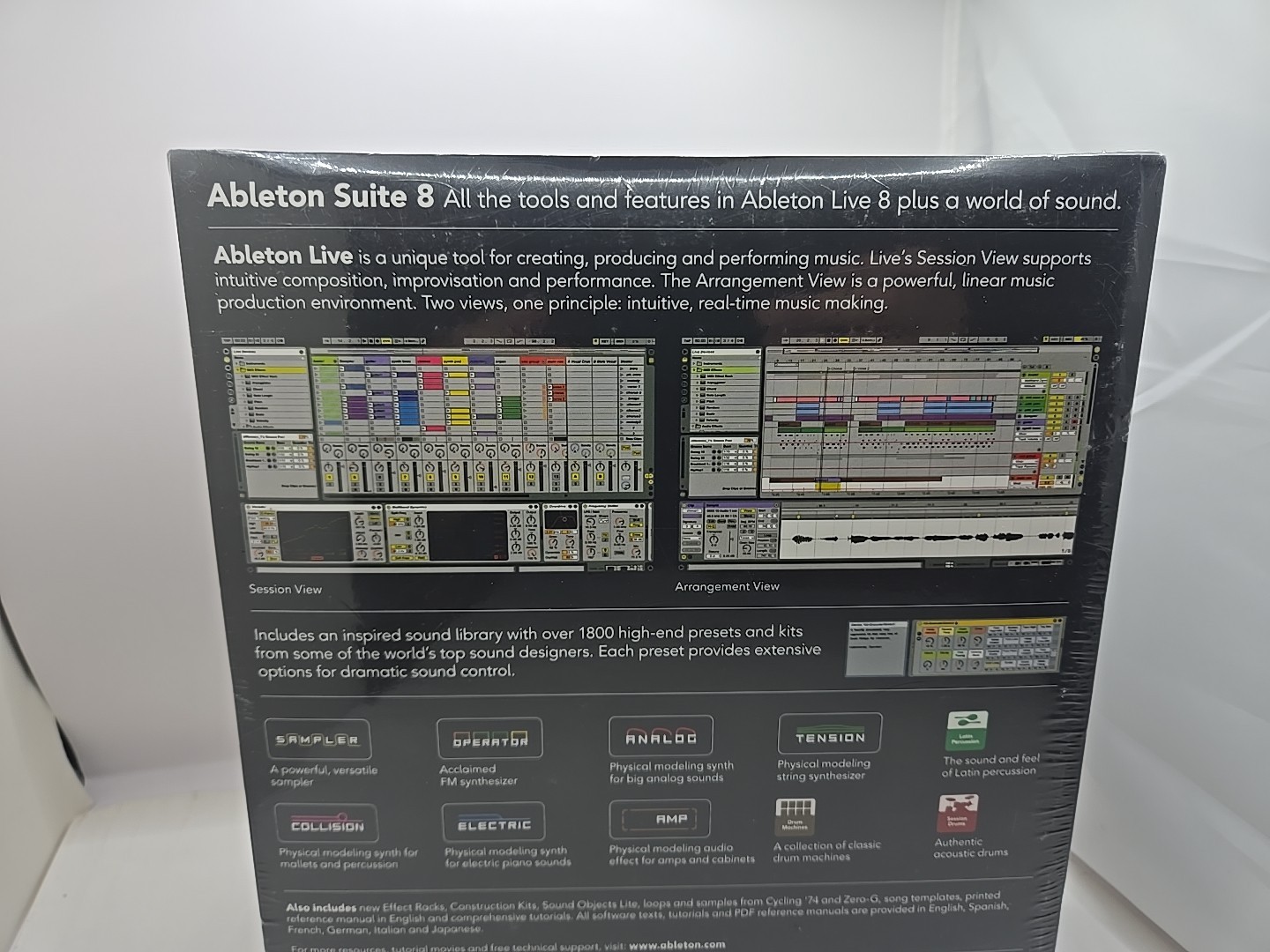 Ableton Suite 8 Live 8 Full Version OS Windows Sealed Free Shipping G1N