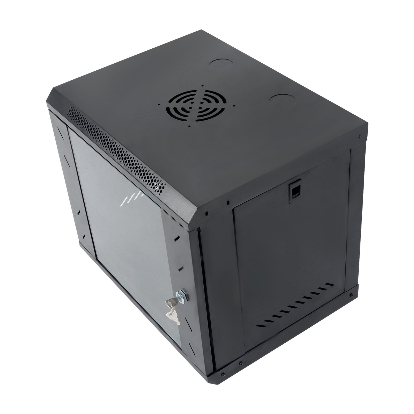9U Wall Mount Network Server Rack Cabinet Enclosure 15.5'' Deep Door Lock