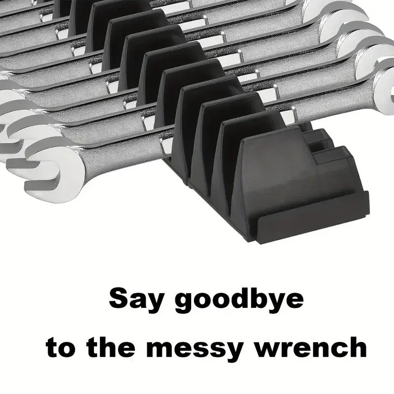 Magnetic Wrench Organizer Rack 23PCS ToolBox Widget Pro Vertical ABS Tray