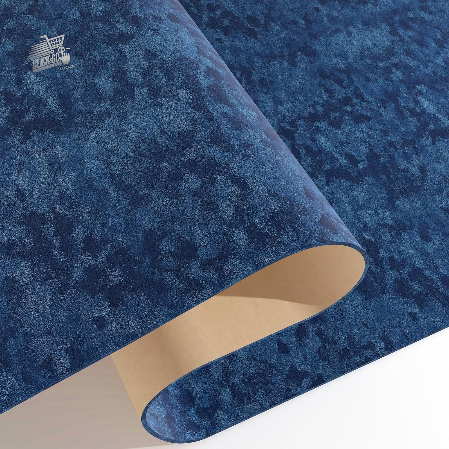 Dark Blue Velvet Furniture Adhesive Film 40X300cm Wall Adhesive Paper