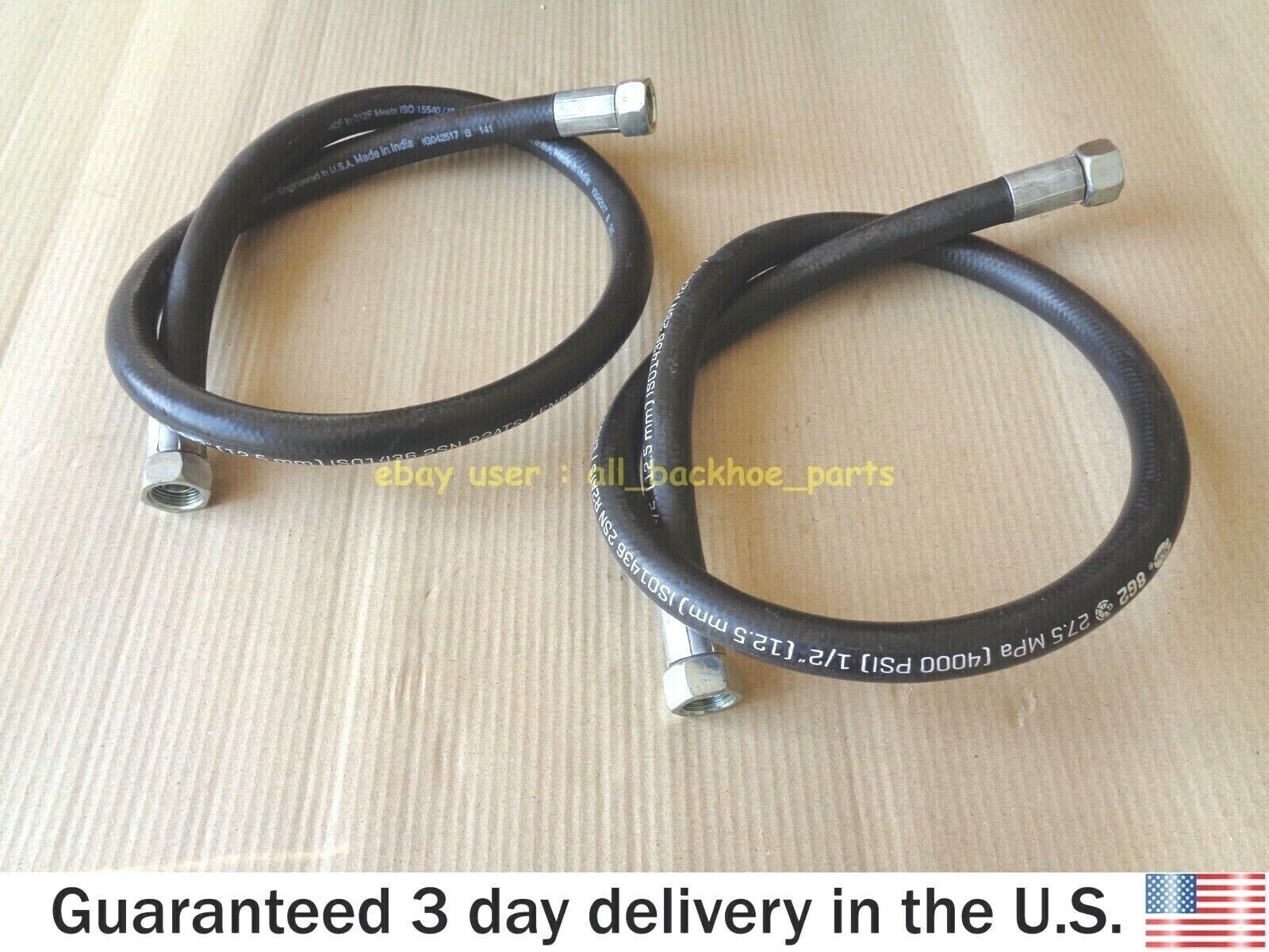 JCB BACKHOE - SLEW SWING HOSE 1/4" BSP 690MM, SET OF 2 PCS. (PART NO. 611/02500)