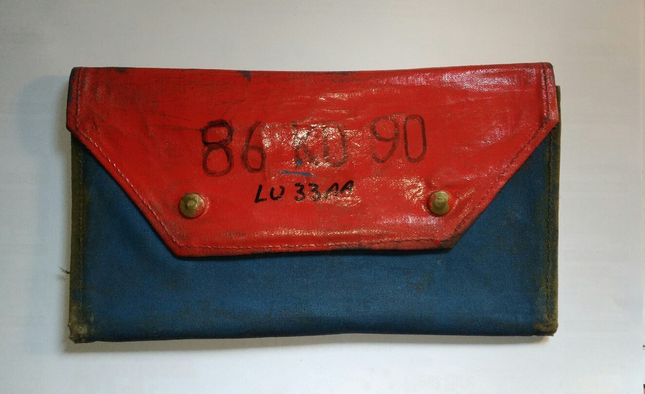 Used Military Vehicle Document Holder Wallet 2590998006793