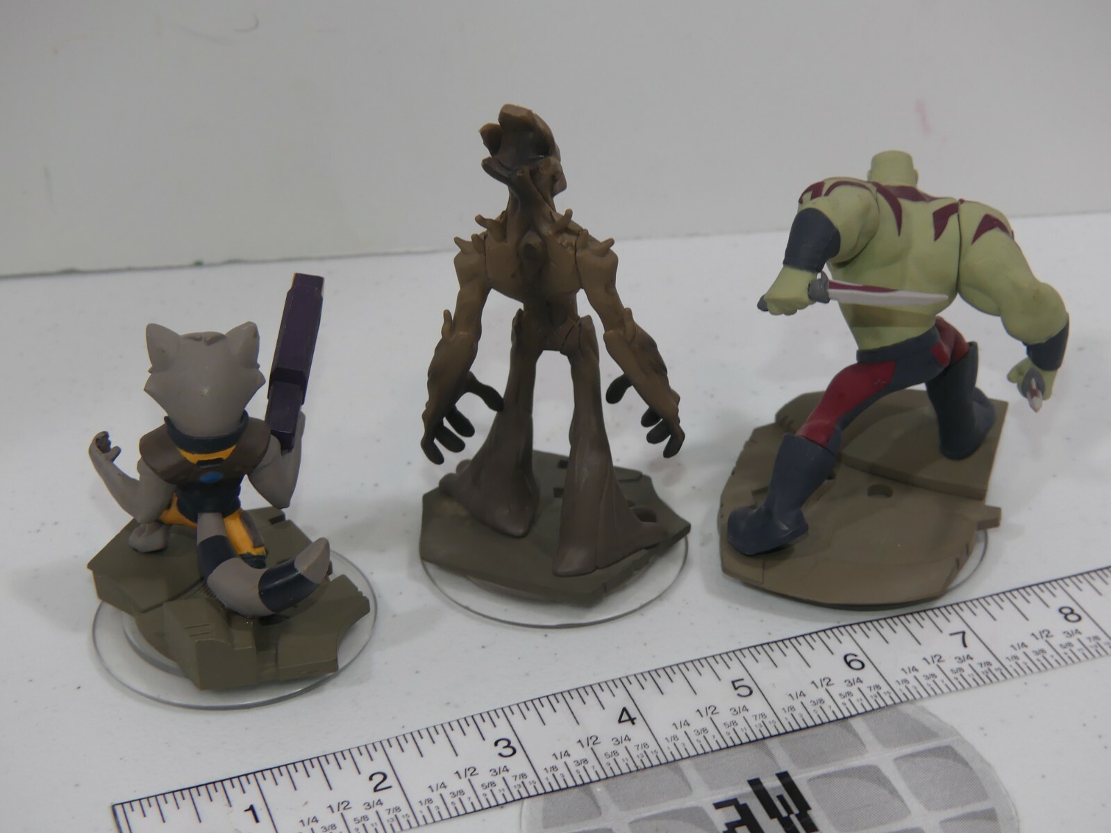 Lot 3 Disney Infinity Marvel Avengers Guardian Galaxy Figure Groot Rocket Drax