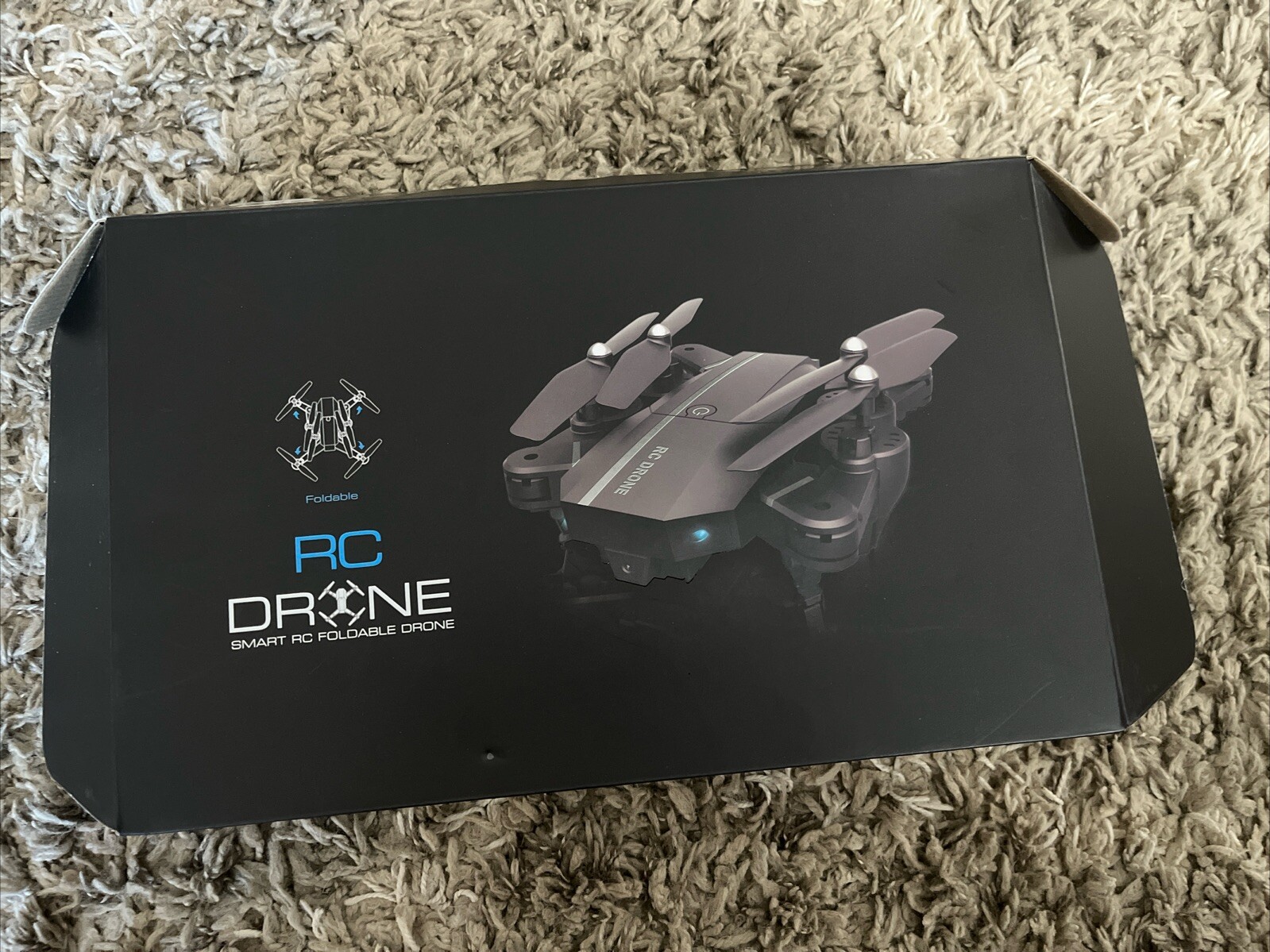 New RC Drone Smart Foldable Drone 8807 Silver Gray 180P (opened Box)