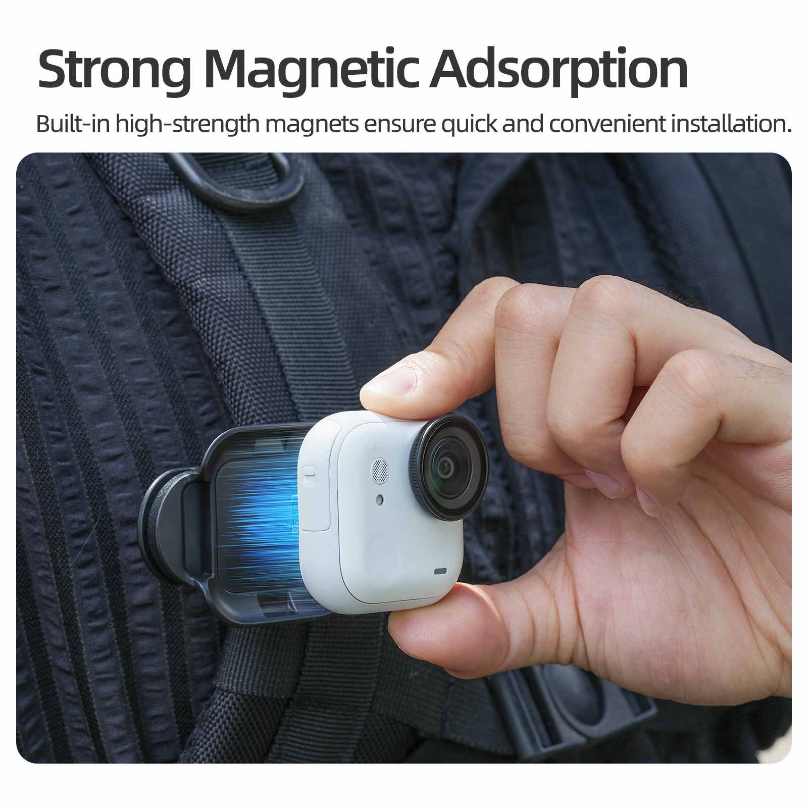 For Insta360 GO Ultra Camera Magnetic Backpack Clip Vertical-Horizontal Durable