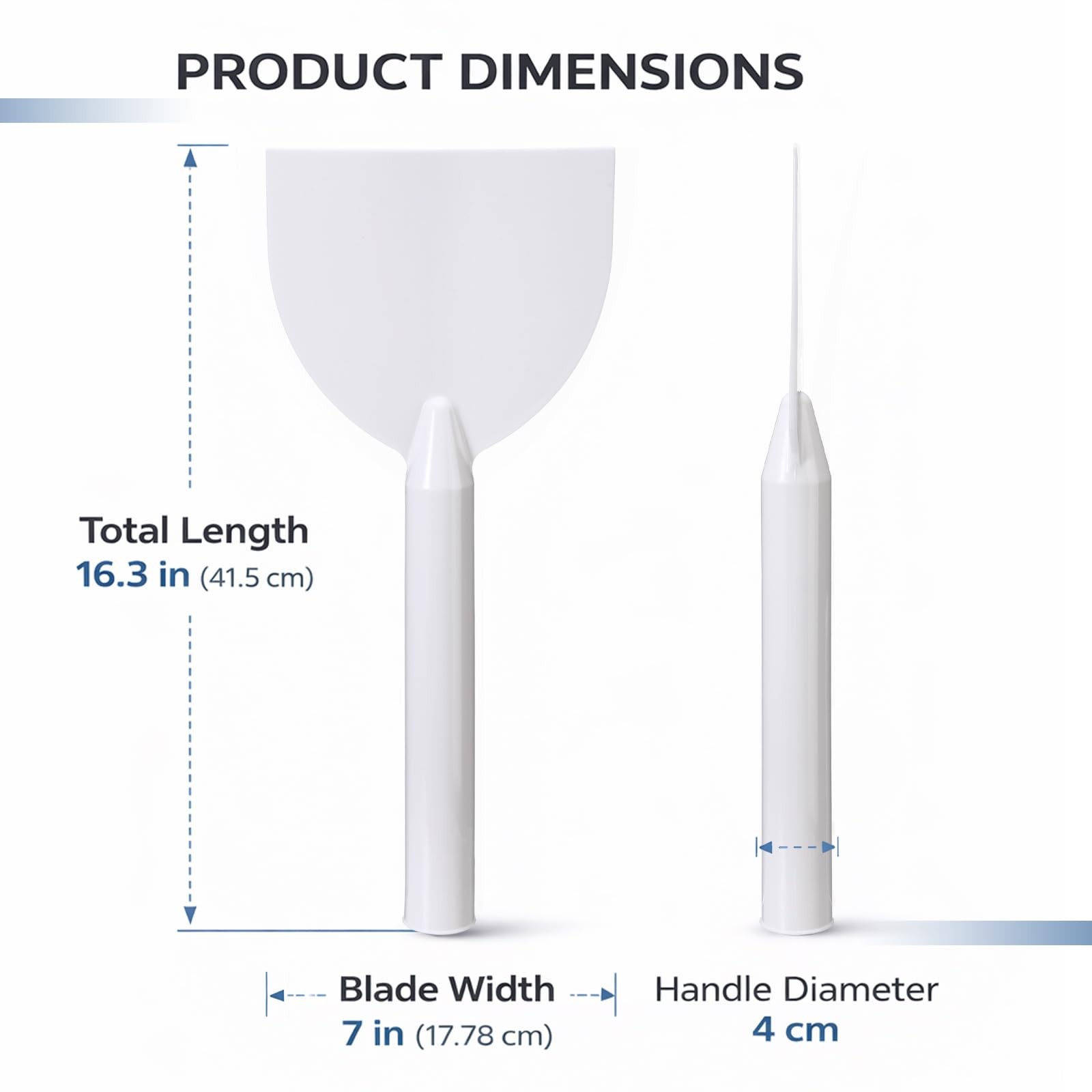 7" Plastic Drywall Knife with Extra Long Handle Flexible Drywall Taping Knife...