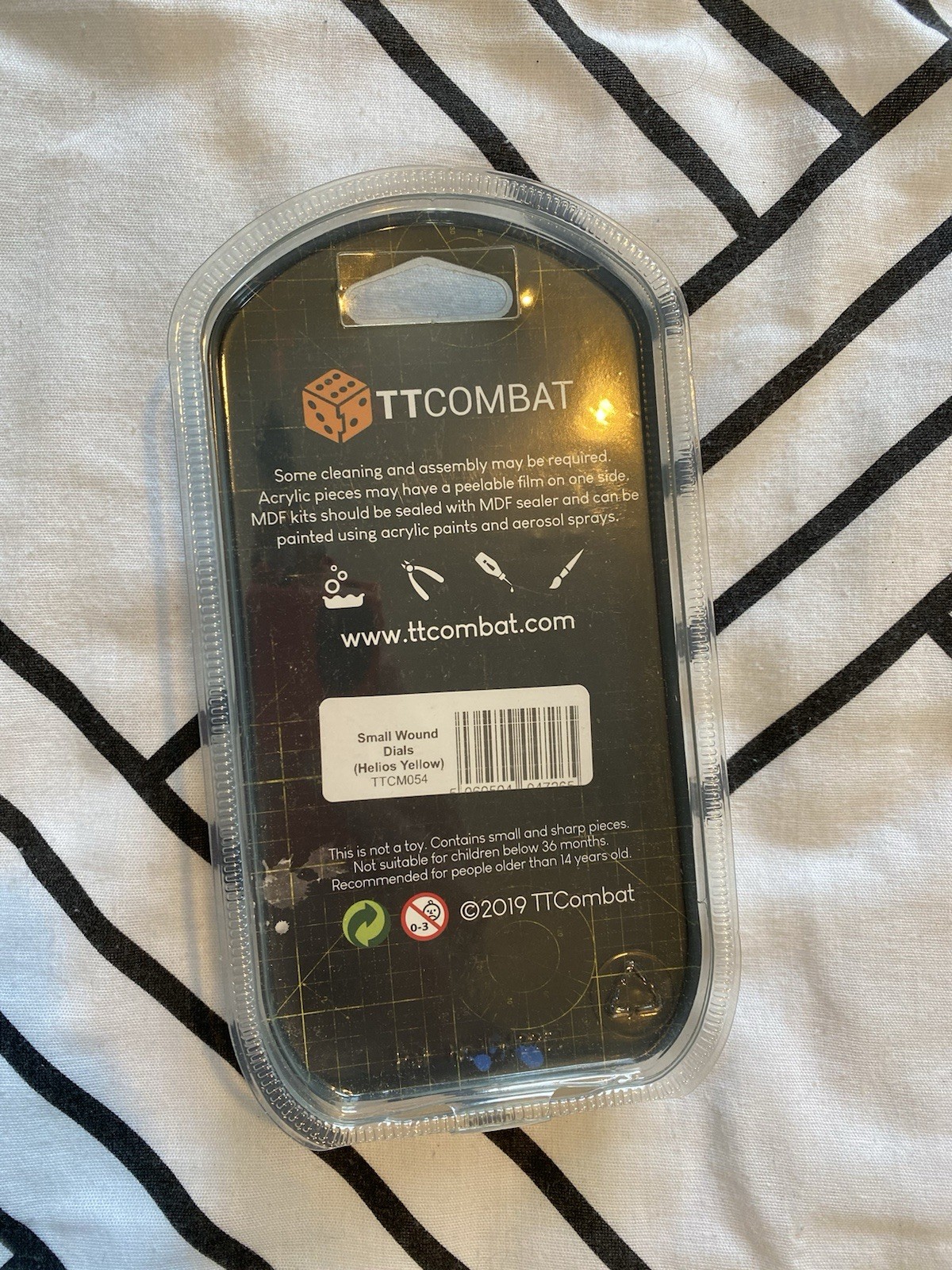TTCombat Small Wound Dials Helios Yellow, TTCM054, For Warhammer 40k [AA87]