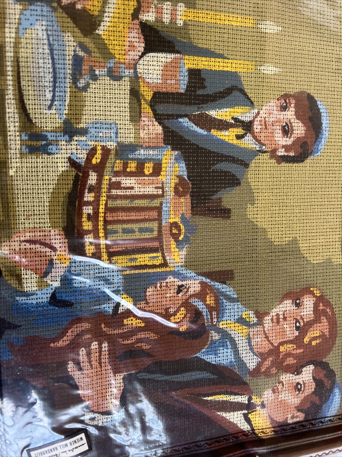 needlepoint canvas handpainted