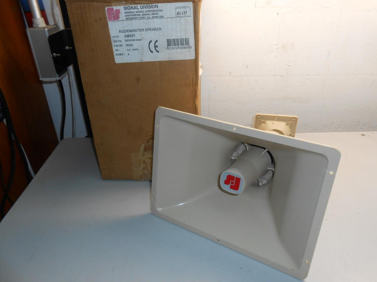 NOS NEW Federal Signal AM30T AudioMaster Public Address Speaker
