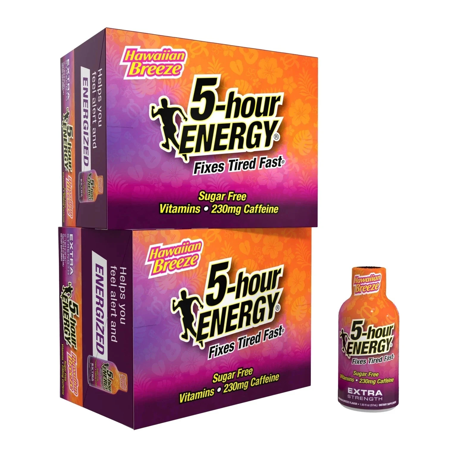 5 Hour Energy Shot, Extra Strength Hawaiian Breeze , 1 Pack ( 12 Count )