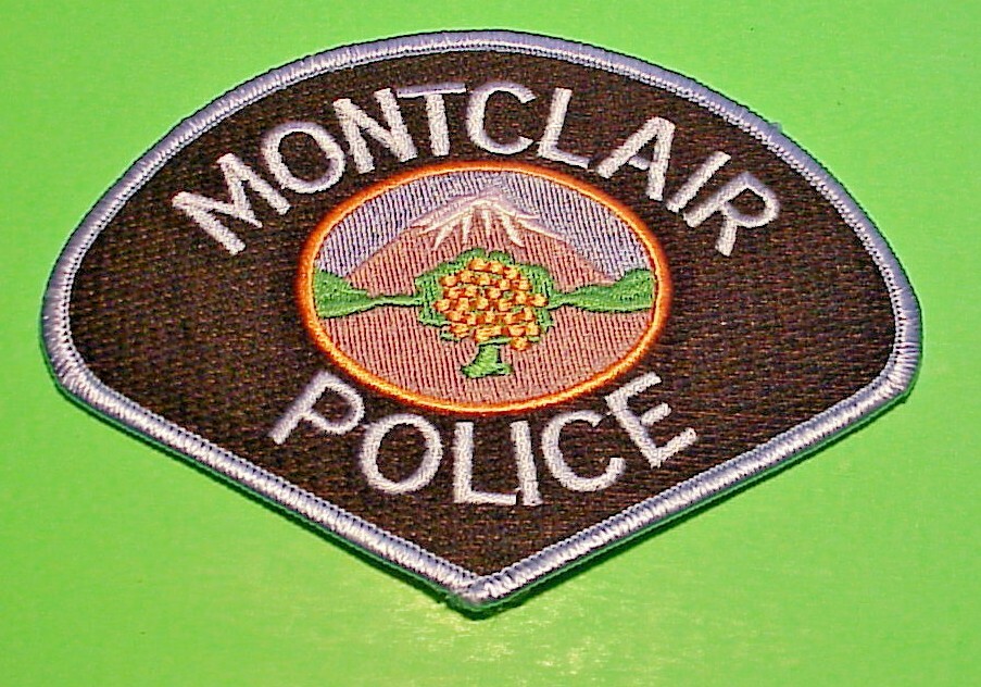 MONTCLAIR CALIFORNIA CA  ( BLUE BORDER / BLACK BACKGROUND )  POLICE PATCH