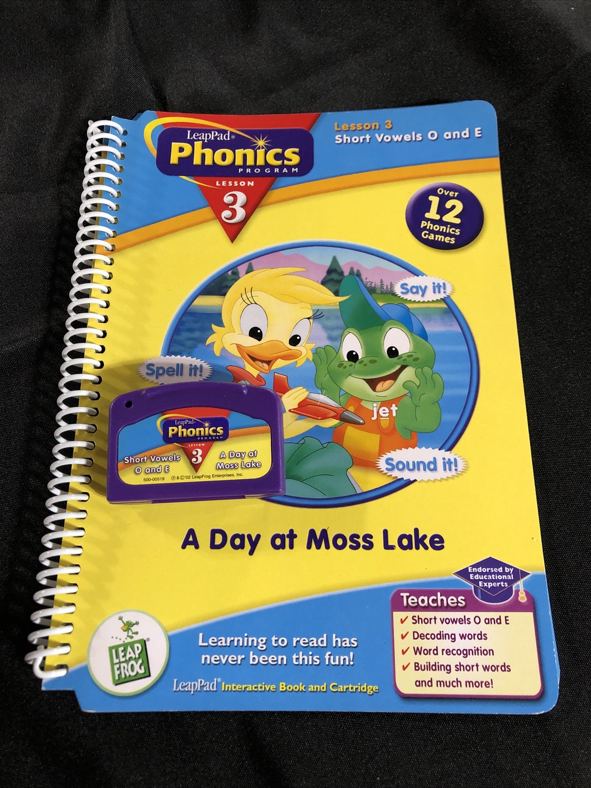 Leap Frog - Leap Pad Phonics Book & Cartridge "A Day at Moss Lake" Lesson 3