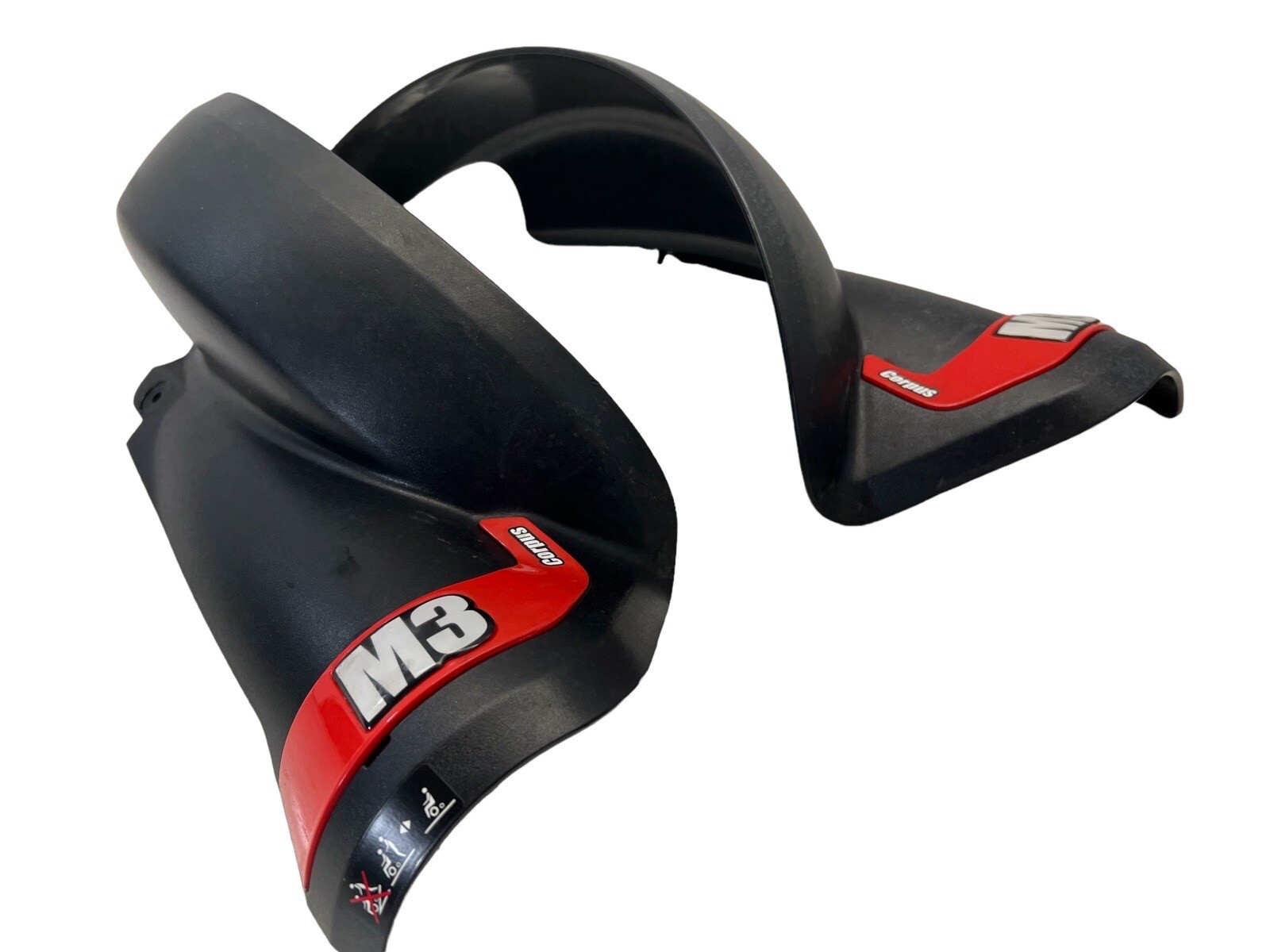 Permobil F3 M3 Power Wheelchair RED Fender Mud Guard L&R Shroud