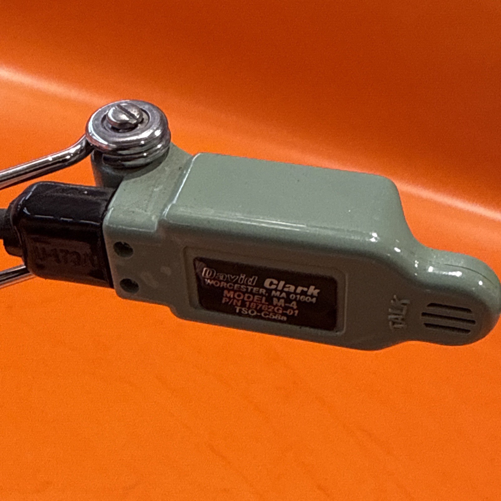 David Clark Model H10-40 Aviation Headset with M4 Microphone perfect condition
