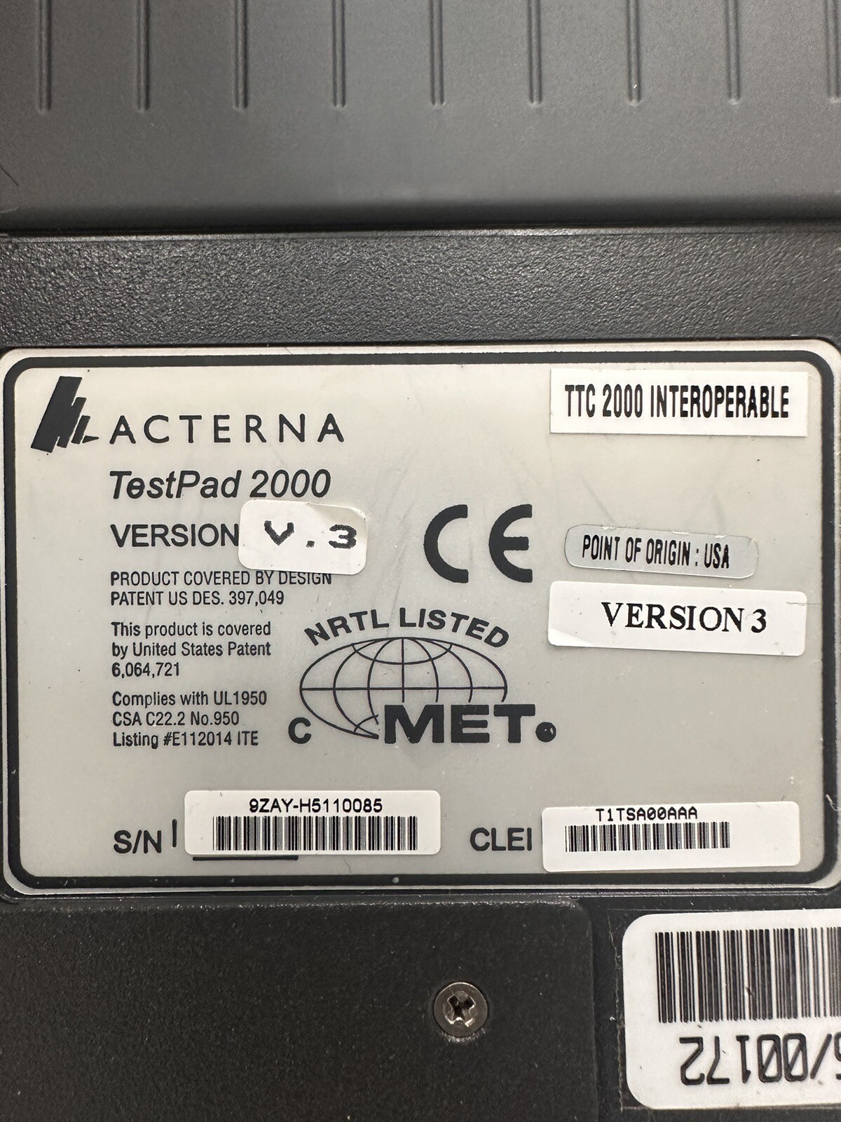 TTC Acterna Test Pad 2000
