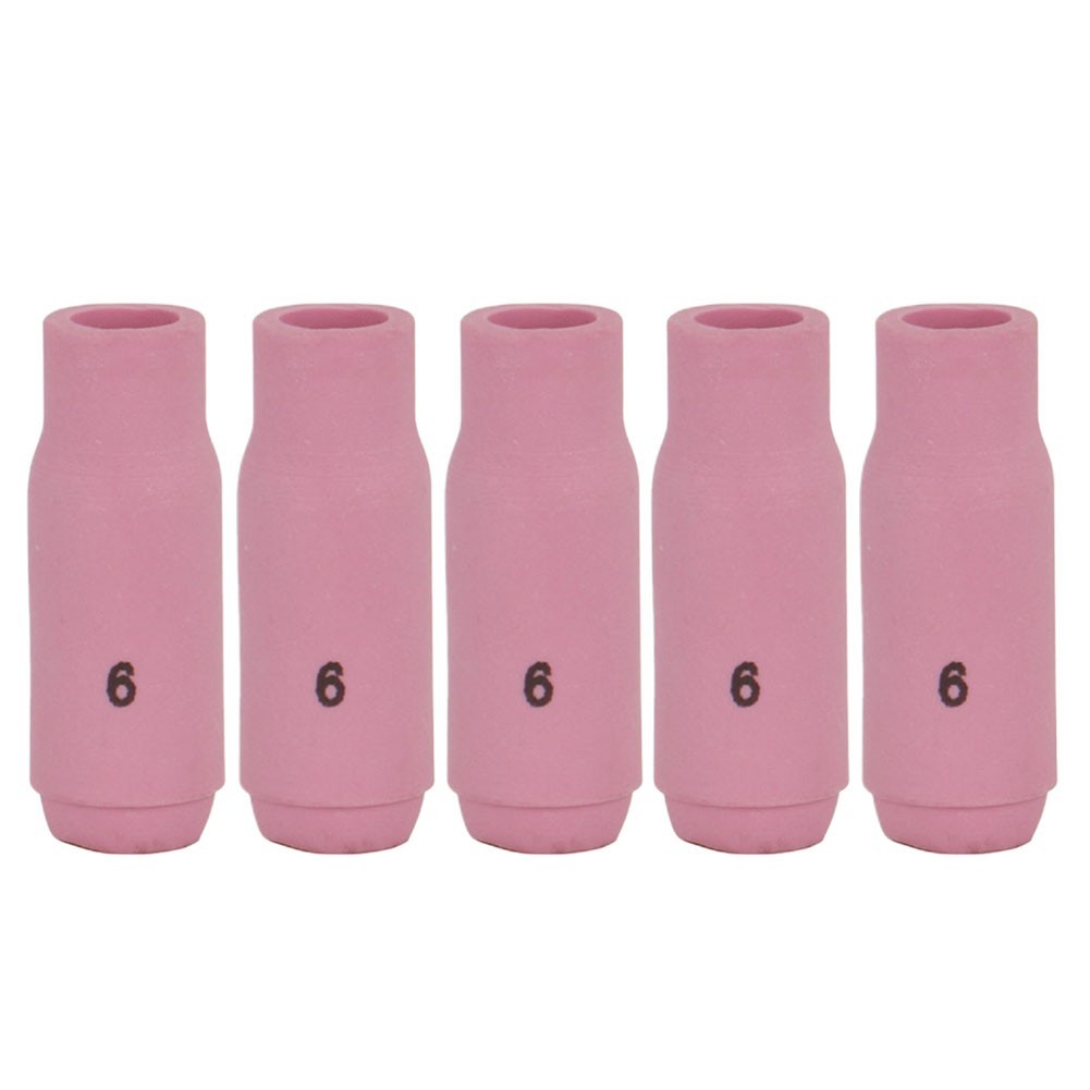 For TIG Shield Cups 10N48 5PCS Alumina 9.5mm for Lincoln PTA17 PTA18 PTA26