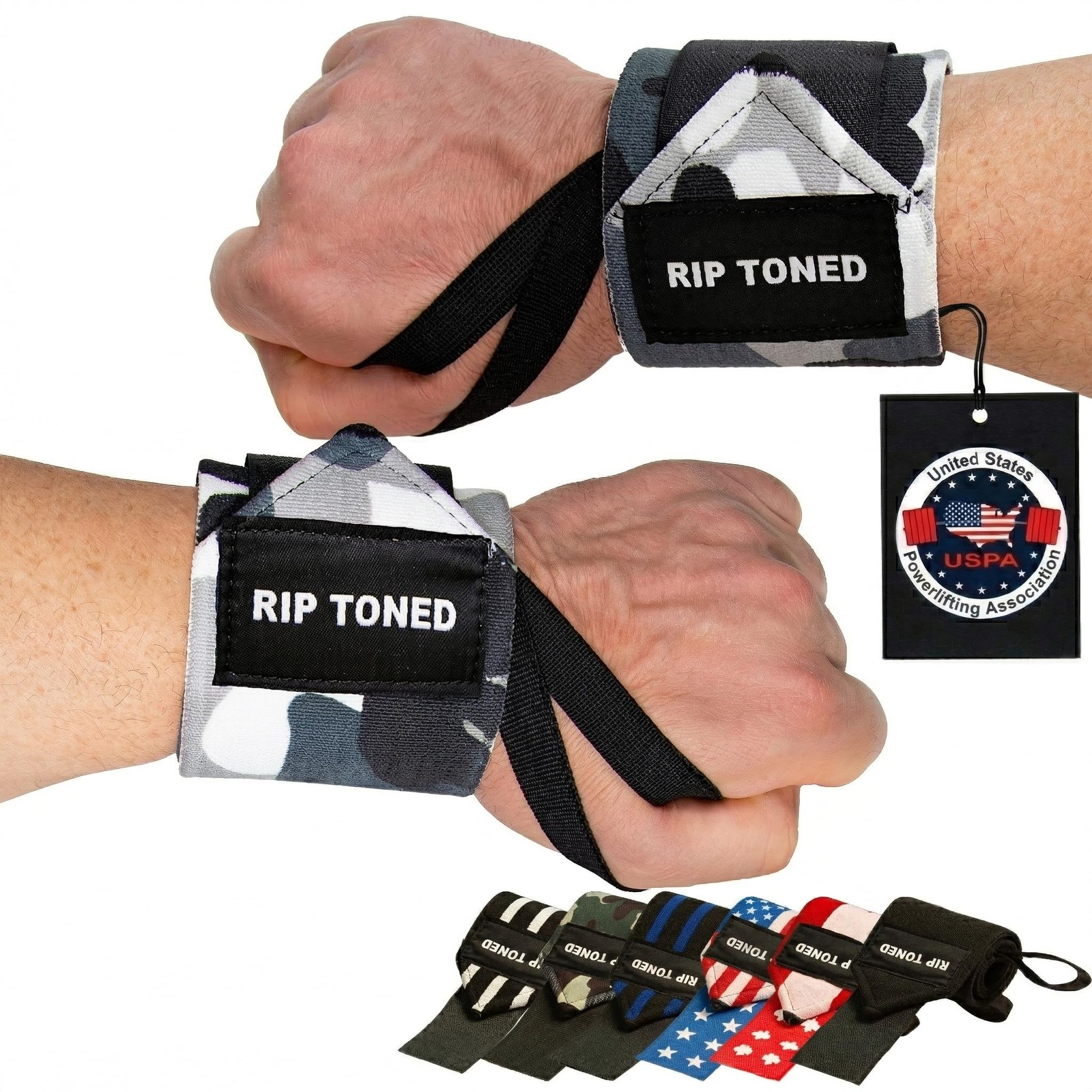 Wrist Wraps for Weightlifting – USPA & USAPL Approved 18" Wrist Straps for Po...