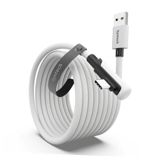Link Cable 16FT for PCVR Compatible with Oculus/Quest 3/Meta Quest 16ft White